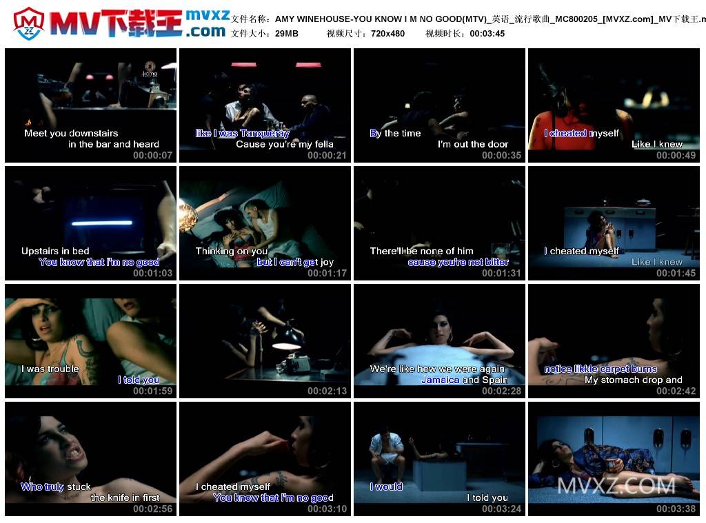 AMY WINEHOUSE-YOU KNOW I M NO GOOD(MTV)_英语_流行歌曲_MC800205